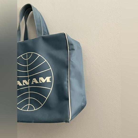 Vintage Pan Am Blue Toiletry Travel Bag Pan-Am - Picture 3 of 9